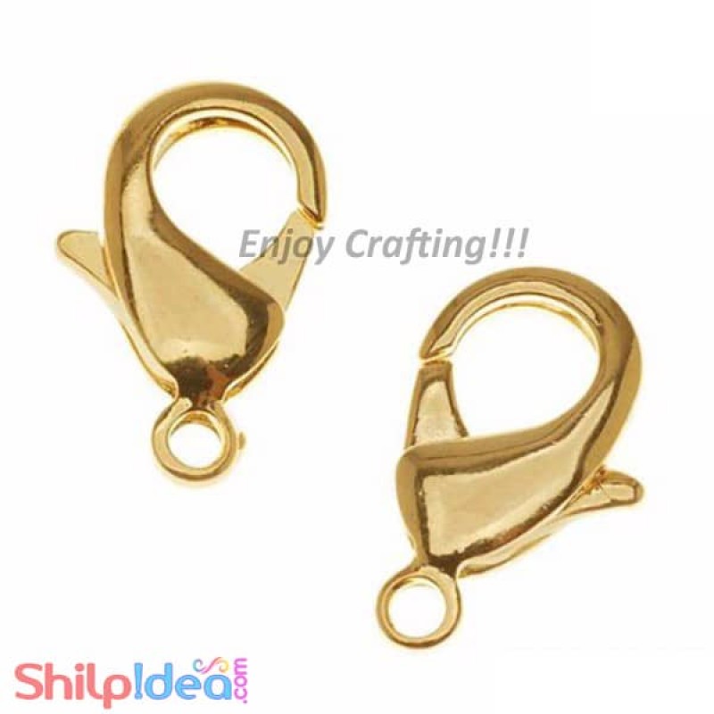 Lobster Clasps - Golden - Pack of 8